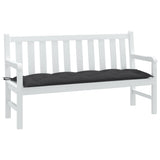 Vidaxl Garden Bench Pushion 150x50x7 cm stof Blandet antracit -farvet