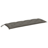 Vidaxl Gaartbank Cushion 150x50x7 cm Stoff gemëscht däischter gro