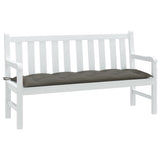 VIDAXL Garden Bench blazina 150x50x7 cm tkanina pomešana temno siva