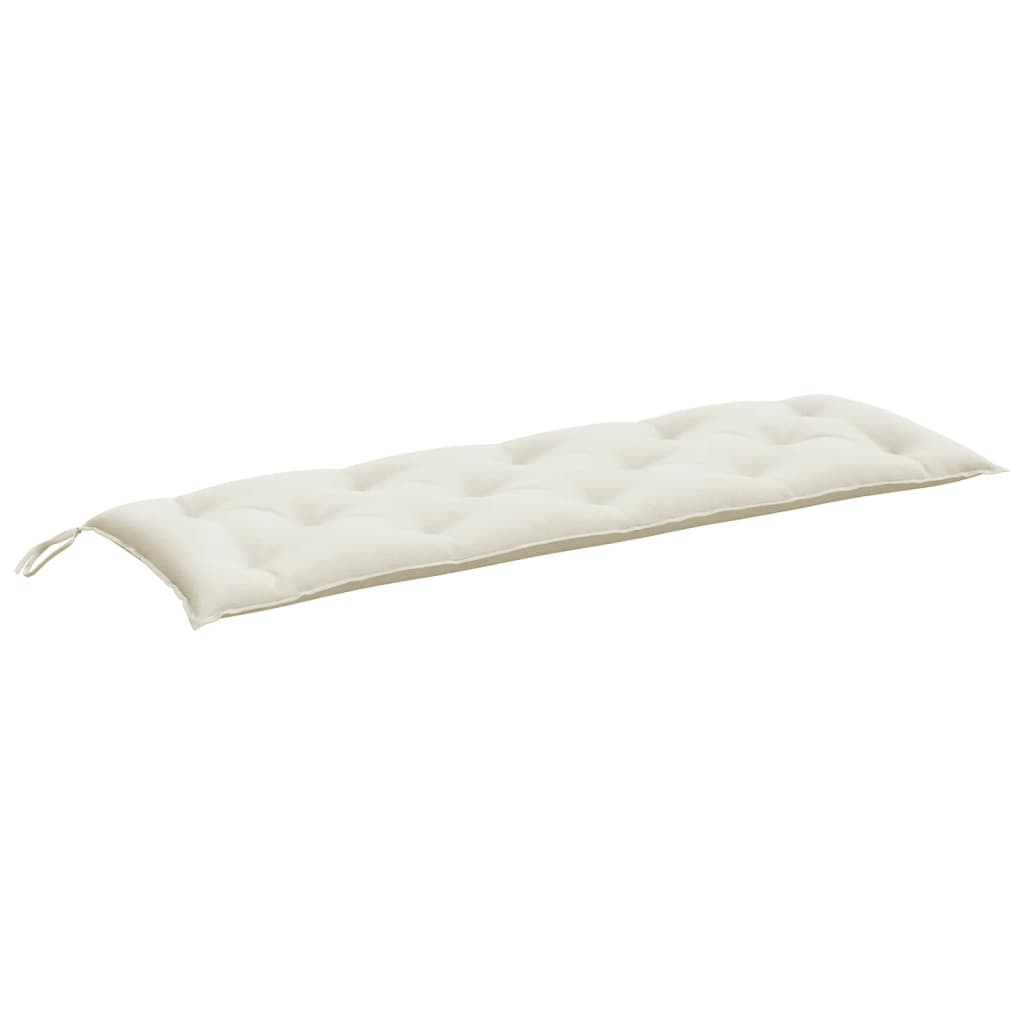 Vidaxl Garden Bench Kissen 150x50x7 cm Stoff gemischt creme -geläutet