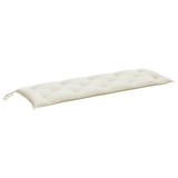 Vidaxl Garden Bench Kissen 150x50x7 cm Stoff gemischt creme -geläutet