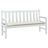 Vidaxl Garden Bench Kissen 150x50x7 cm Stoff gemischt creme -geläutet