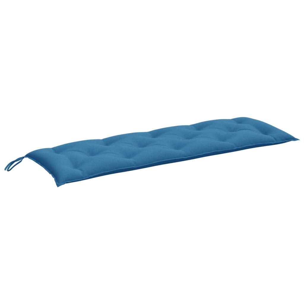 Vidaxl jardin banc coussin 150x50x7 cm tissu bleu mixte