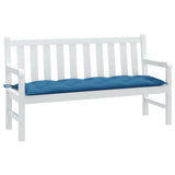 Vidaxl Garden Bench Cushion 150x50x7 cm tessuto miscelato blu