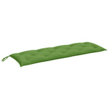 Vidaxl jardin banc coussin 150x50x7 cm tissu vert mélangé