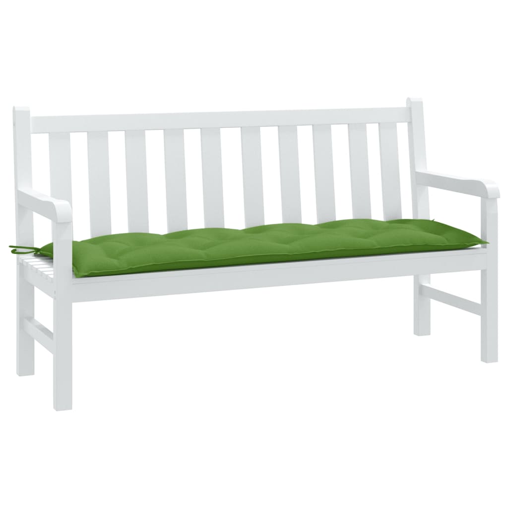 Vidaxl Garden Bench Cushion 150x50x7 cm stoff Mixed Green