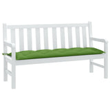 Vidaxl Garden Bench Cushion 150x50x7 CM Fabric de color verde mezclado