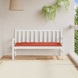 Vidaxl jardin banc coussin 150x50x7 cm tissu rouge mélangé