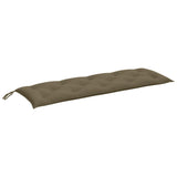 Vidaxl Garden Bench Cushion 150x50x7 cm tyg blandat taupe