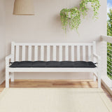 Vidaxl Garden Bench Cushion 180x50x7 cm Stoff blandet antracitt -farget