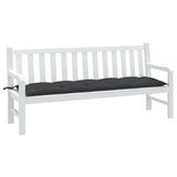 Vidaxl Garden Bench Kissen 180x50x7 cm Stoff gemischt Anthrazit -geläutet