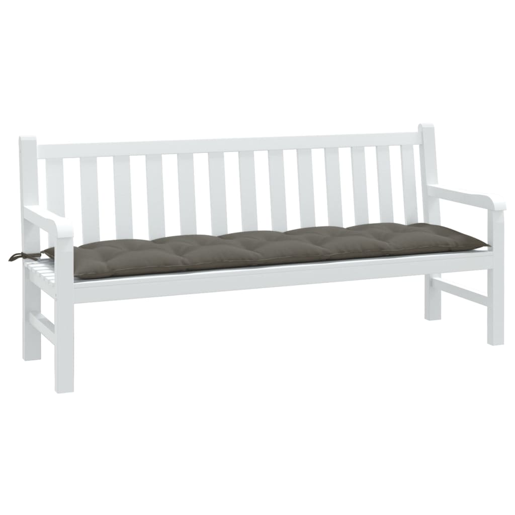 Vidaxl Garden Bench polštář 180x50x7 cm tkanina smíšená tmavě šedá