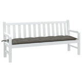 Vidaxl Garden Bench Cushion 180x50x7 cm Stoff Mixed Dark Grey