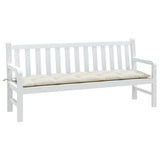 Vidaxl Garden Bench Kissen 180x50x7 cm Stoff gemischt creme -gelenkt