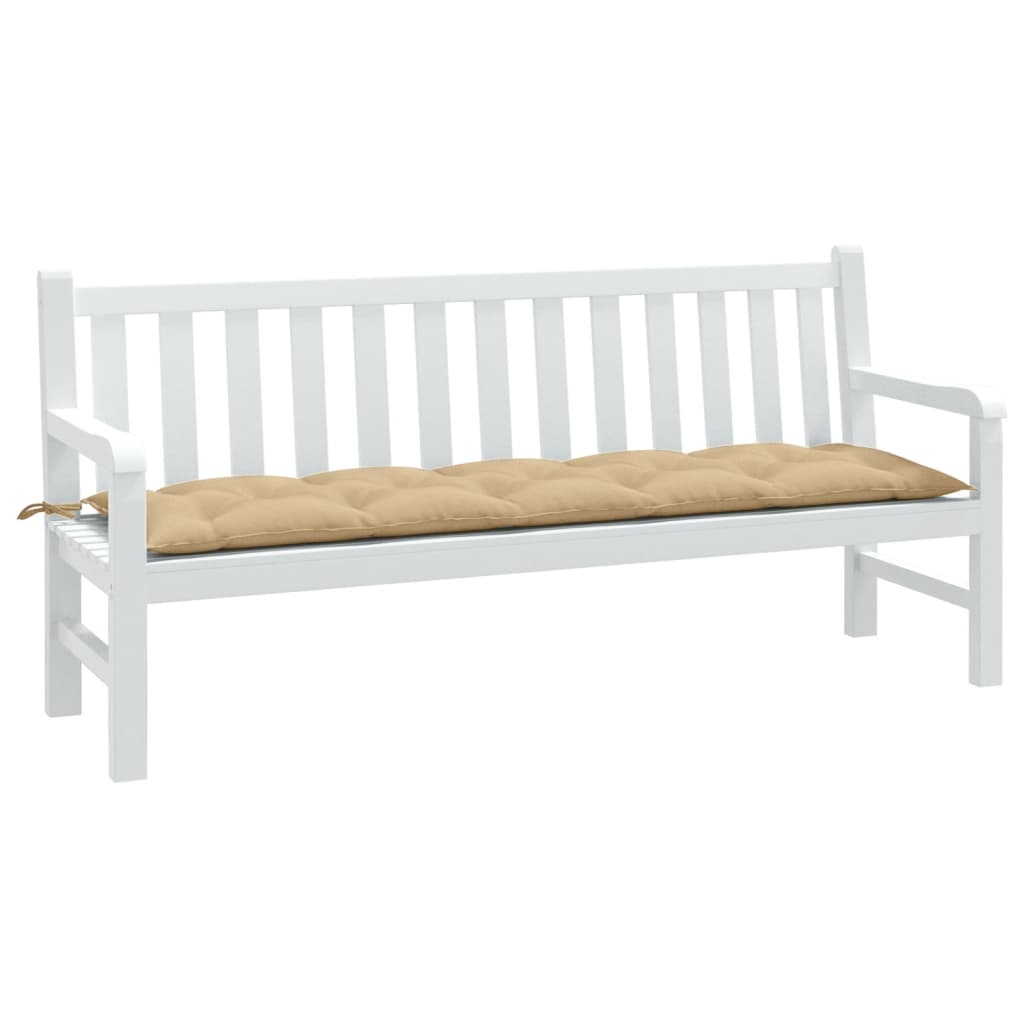 Vidaxl Garden Bench Cushion 180x50x7 CM Fabric Beige