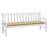 Vidaxl Garden Bench Cushion 180x50x7 cm tyg blandat beige