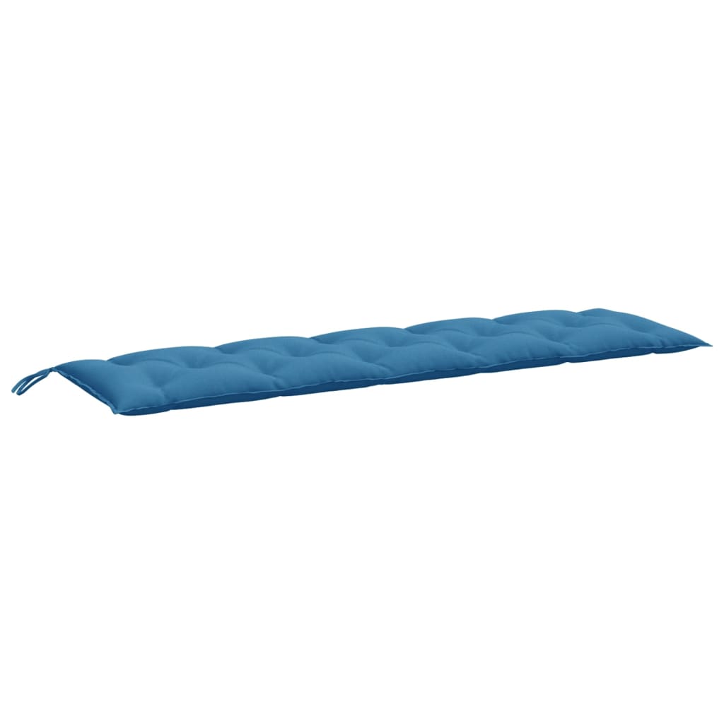 Vidaxl jardin banc coussin 180x50x7 cm tissu bleu mélangé