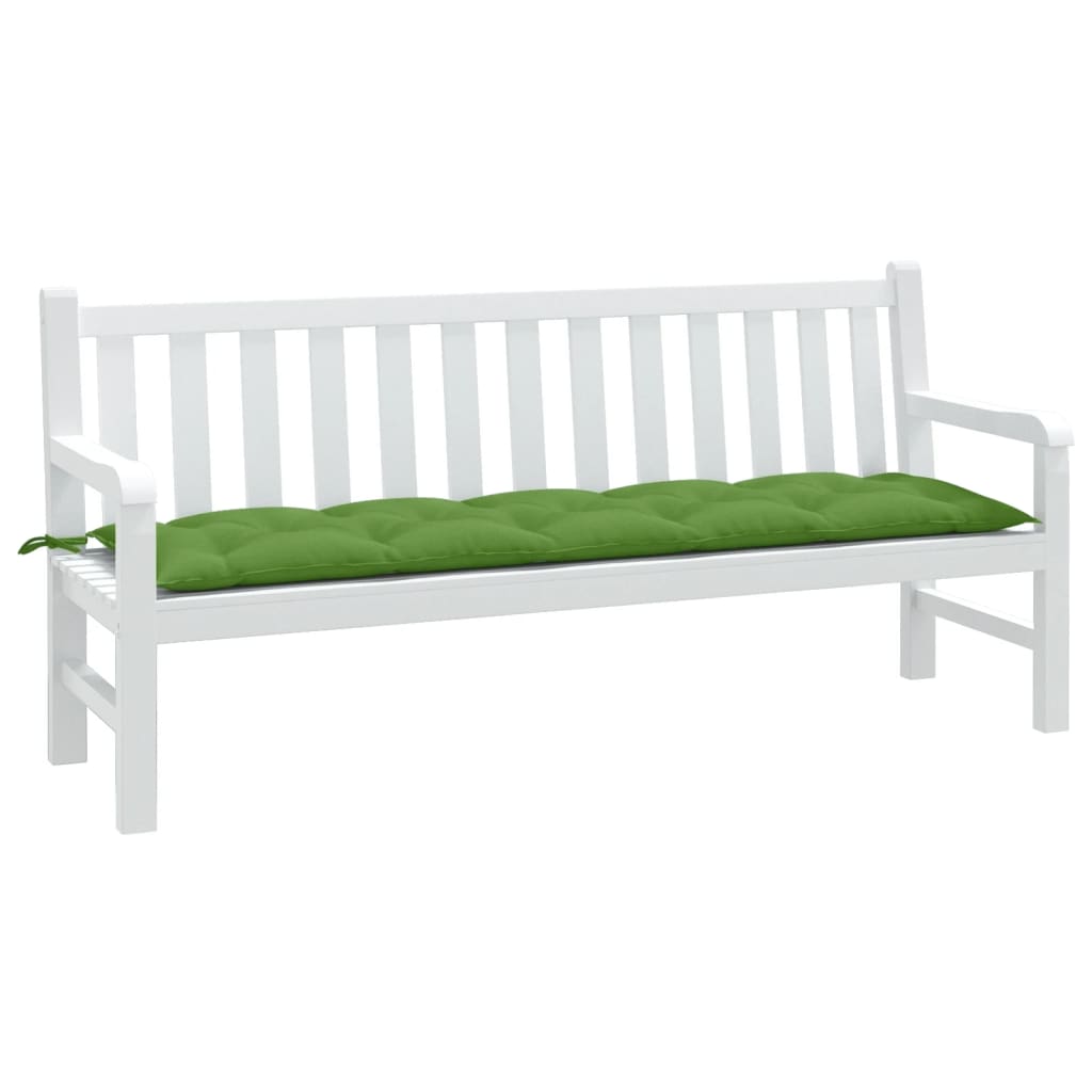 Vidaxl Garden Bench Cushion 180x50x7 cm tyg blandat grönt