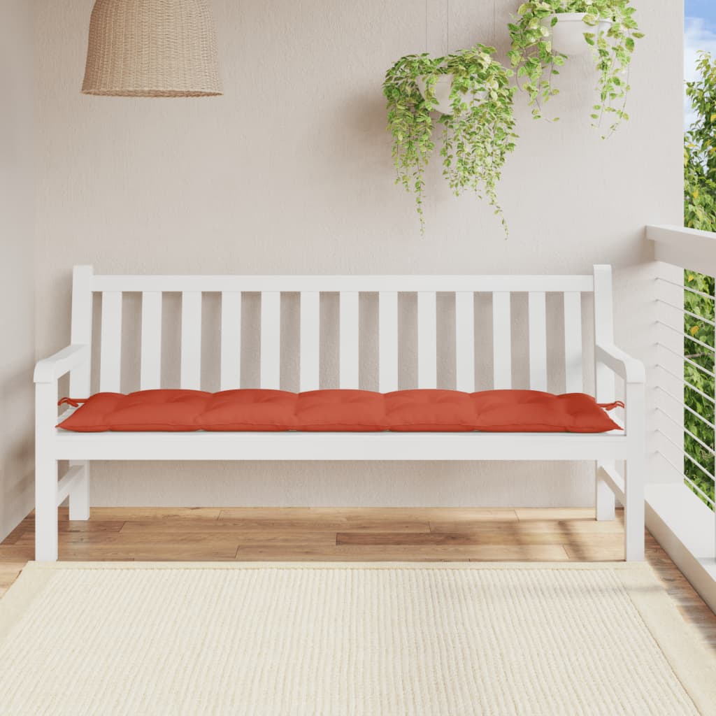 Vidaxl Garden Bench polštář 180x50x7 cm tkanina smíšená červená