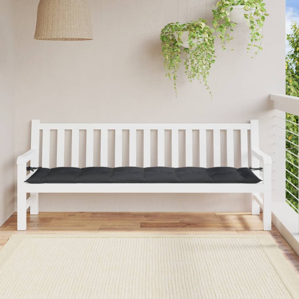 VIDAXL Garden Bench blazina 200x50x7 cm tkanina mešana antracit -barva