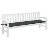 Vidaxl Garden Banc Cushion 200x50x7 cm Tissu mixte anthracite -colored