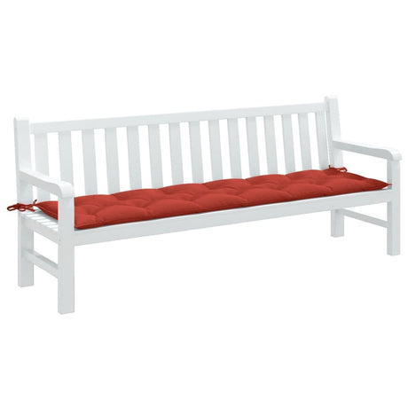 Vidaxl tuinbankkussen 200x50x7 cm stof gemêleerd rood