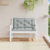 Vidaxl Garden Bench Cushions 2 St 100x50x7 cm Fassoso grigio chiaro misto