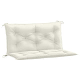 Vidaxl Garden Banc Cushions 2 PCS 100x50x7 cm Tissu à la crème mélangée -colore