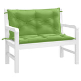 Vidaxl Garden Bench CUDIONS 2 st 100x50x7 cm tyg blandat grönt