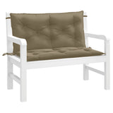 Vidaxl Garden Bench polštáře 2 ks 100x50x7 cm tkanina smíšená taupe