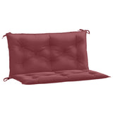 VidaXL Garden bench cushions 2 pcs 100x50x7 cm Fabric mixed wine red