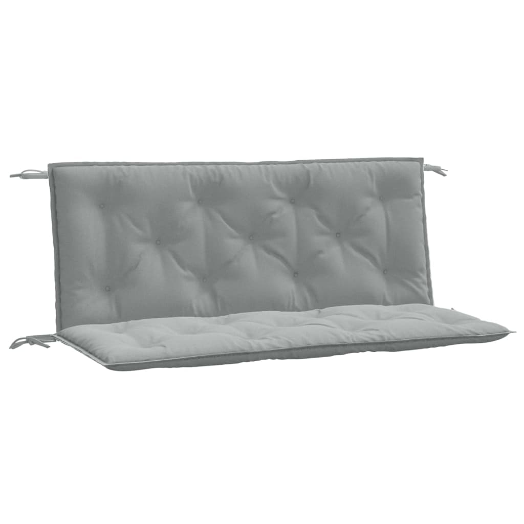 Vidaxl Garden Bench Cushions 2 PCS 120x50x7 CM Fabric Gred Grey