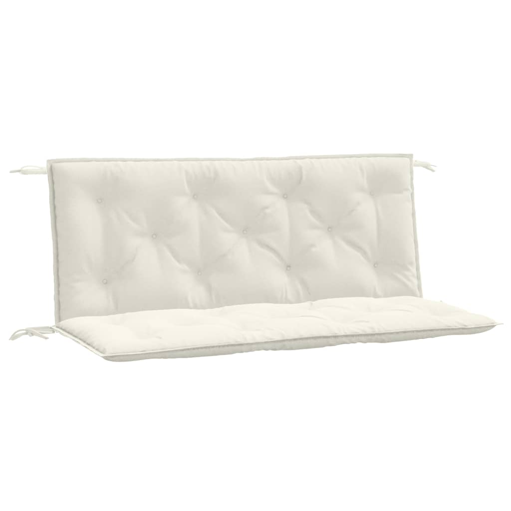 Vidaxl Garden Bench Poduszki 2 szt. 120x50x7 cm tkaninowy krem ​​do kremu