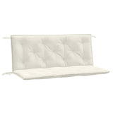 Vidaxl Garden Banc Cushions 2 PCS 120x50x7 cm Tissu à la crème mélangée -colore