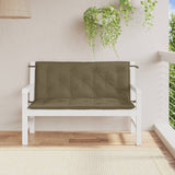 Vidaxl Garden Banc Cushions 2 PCS 120x50x7 cm TAUT MIXT Taupe