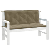 VIDAXL Garden Bench Blaphions 2 PCS 120x50x7 cm tkanina mešana taupe