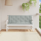 Vidaxl Garden Bench Cushions 2 ST 150x50x7 CM Fabric de color gris claro