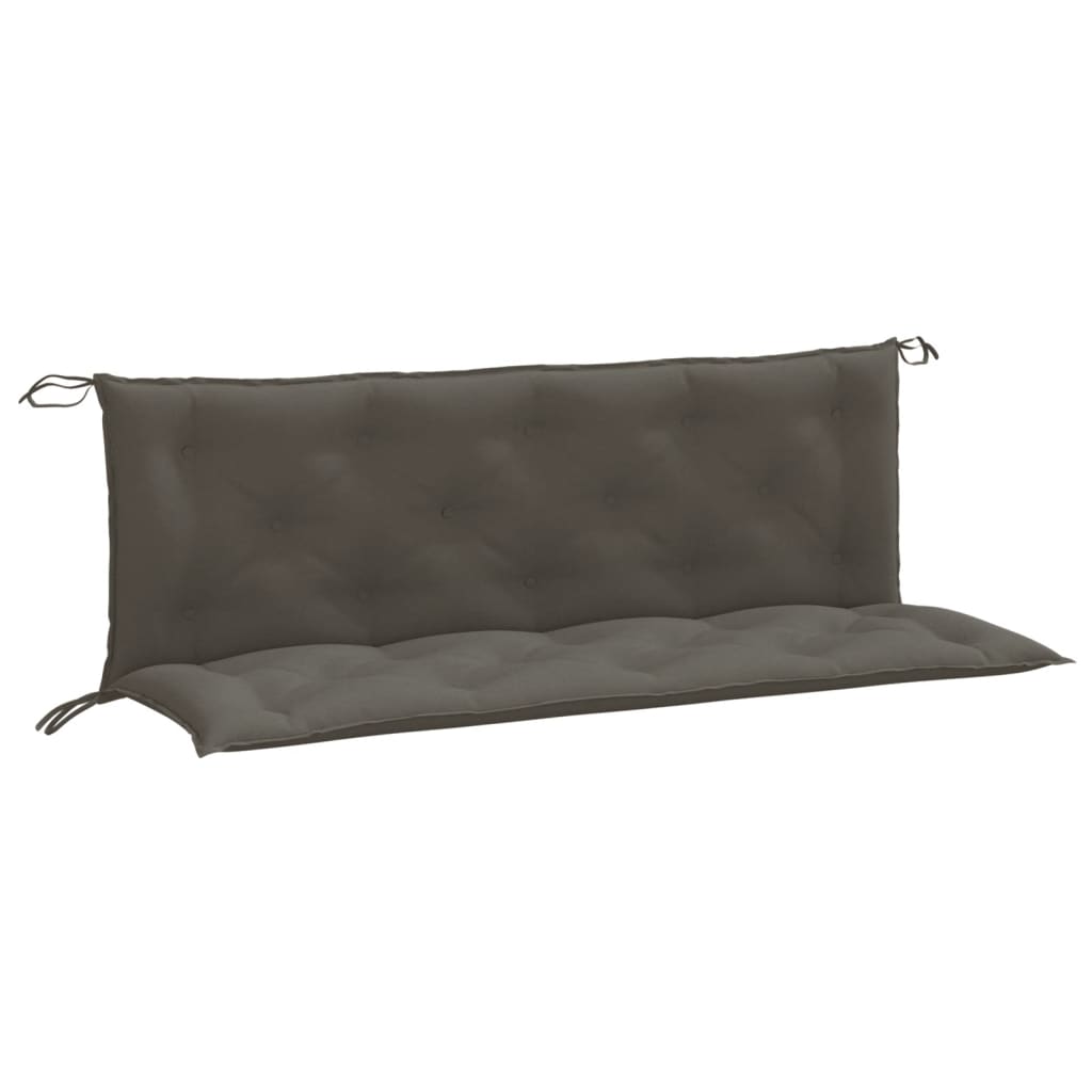 Vidaxl Garden Bench Puder 2 St 150x50x7 cm Stof blandet mørkegrå