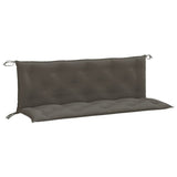 Vidaxl Garden Bench Puder 2 St 150x50x7 cm Stof blandet mørkegrå