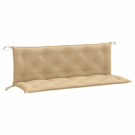 Vidaxl tuinbankkussens 2 st 150x50x7 cm stof gemêleerd beige