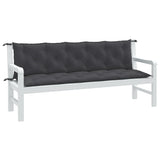 Vidaxl Garden Bench polštáře 2 ks 180x50x7 cm tkanina smíšená barva antracitu