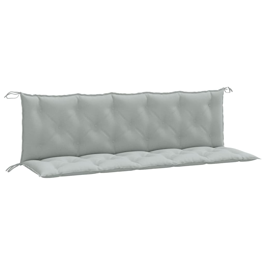 Vidaxl Garden Bench Puder 2 PCS 180x50x7 cm Stof blandet lysegrå