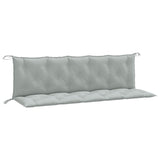 Vidaxl Garden Bench Cushions 2 PCS 180x50x7 CM Fabric Gred Grey