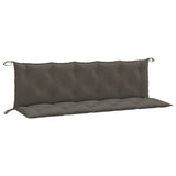 Vidaxl Garden Banch Cushions 2 PCS 180x50x7 cm tessuto misto grigio scuro