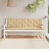 Vidaxl Garden bench cushions 2 pcs 180x50x7 cm fabric mixed beige