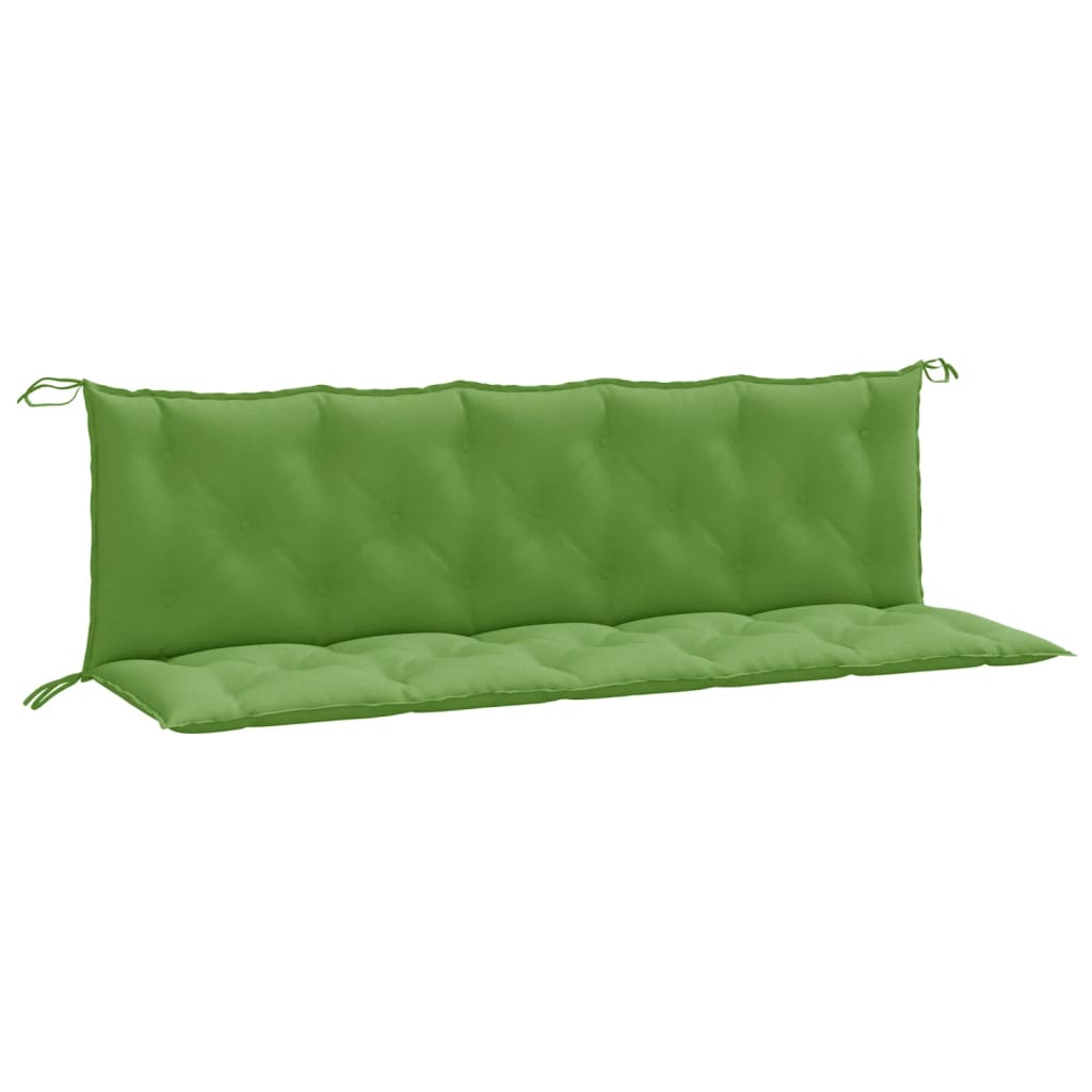 Vidaxl Garden Banch Cushions 2 ST 180x50x7 CM Mescolatrice mista verde