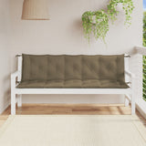 Vidaxl Garden Bench CUDIONS 2 st 180x50x7 cm tyg blandat taupe