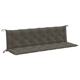 Vidaxl Garden Banc Cushions 2 ST 200x50x7 cm Tissu mixte gris foncé