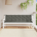 Vidaxl Garden Bench Puder 2 St 200x50x7 cm Stof blandet mørkegrå