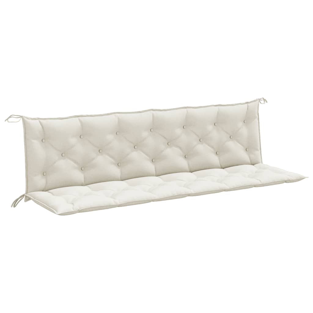 Vidaxl Garden Banc Cushions 2 ST 200X50X7 CM CRÈME MIXT-COLORED